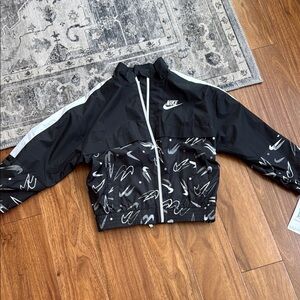Nike Black and White Graphic Jacket
